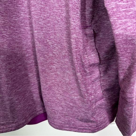 Columbia Cowl Neck Crossover Back Long Sleeve Active Top Purple Women’s XL - Picture 7 of 12